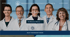 Desktop Screenshot of mwuclinics.com